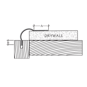 PAPER FACED NAIL-ON KERF BULLNOSE TRIM CORNERBEAD WITH 3/4″ RADIUS